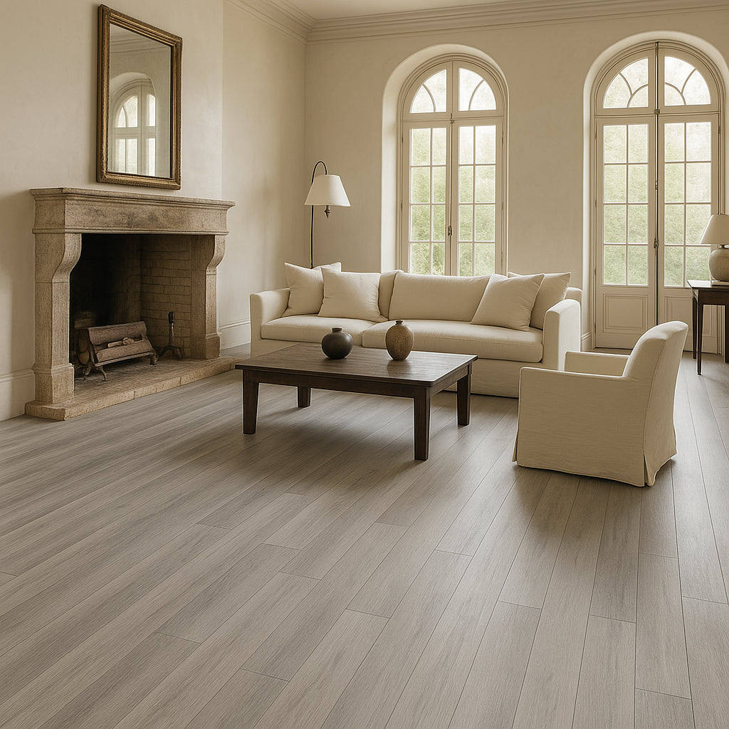CALI Aqua Tough Premium Gray Ash Vinyl Plank Sample - Waterproof Flooring