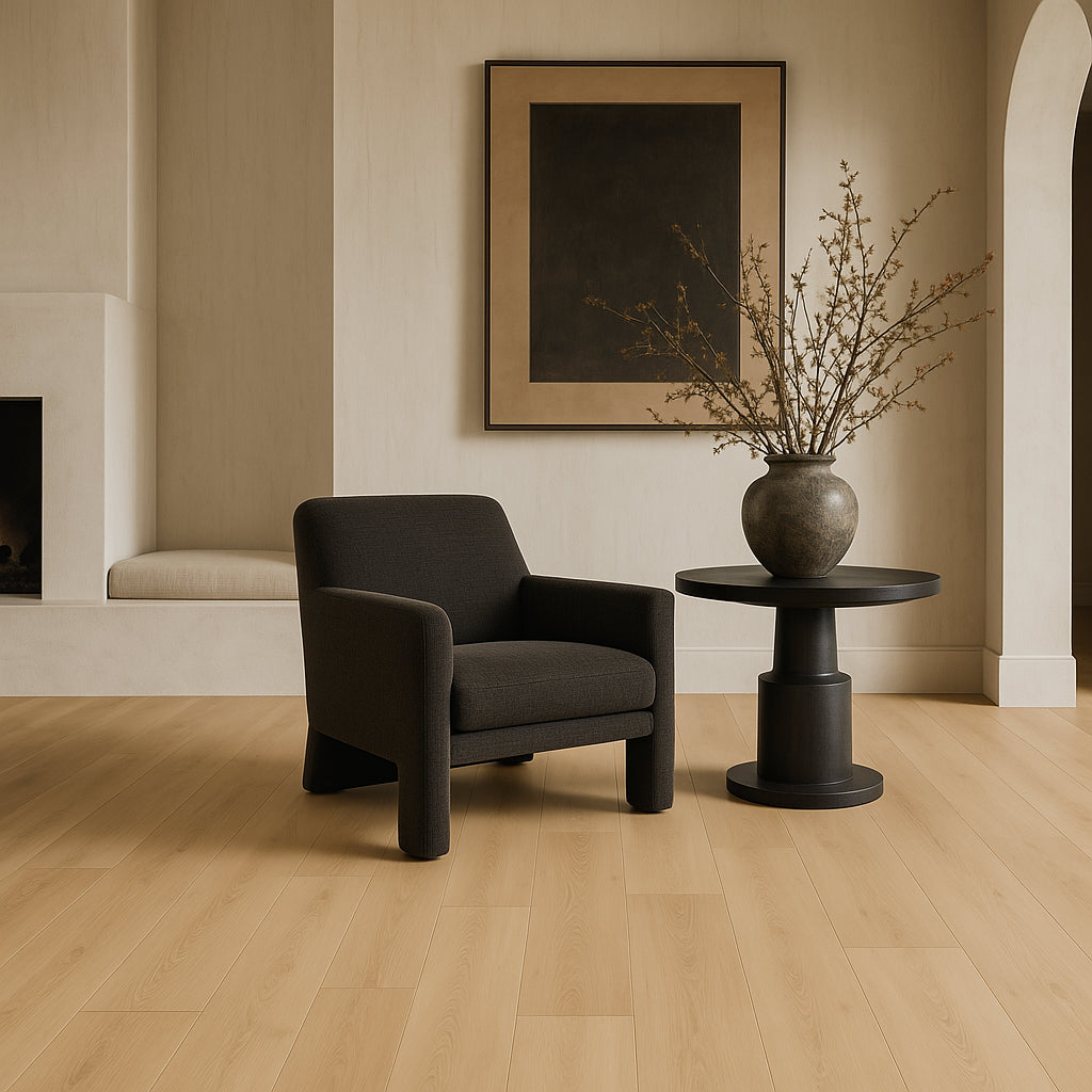 CALI Aqua Tough Caspar Cream 20-mil Waterproof Vinyl Plank Flooring - 23.77 sq ft Carton