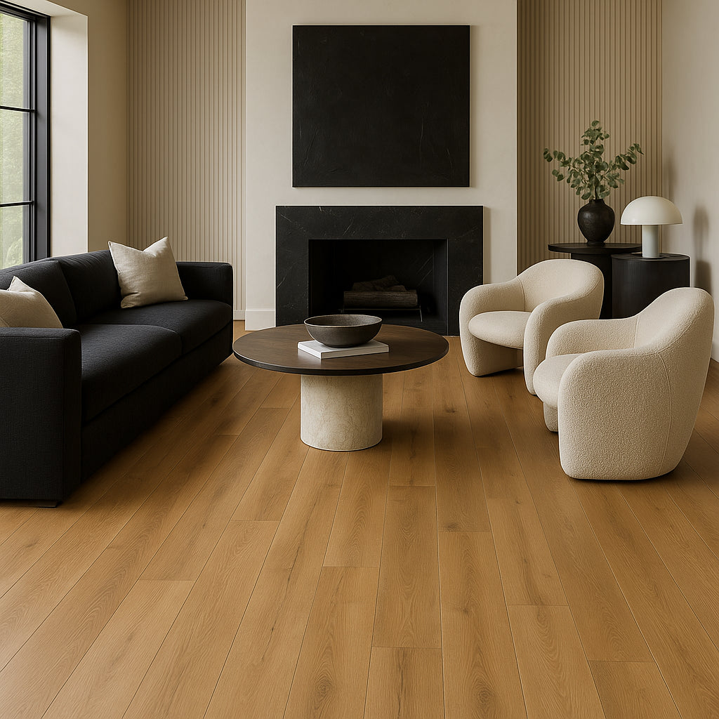 CALI Aqua Tough Island Palm Vinyl Plank Sample - Waterproof, 20-mil Wear Layer, Easy Installation