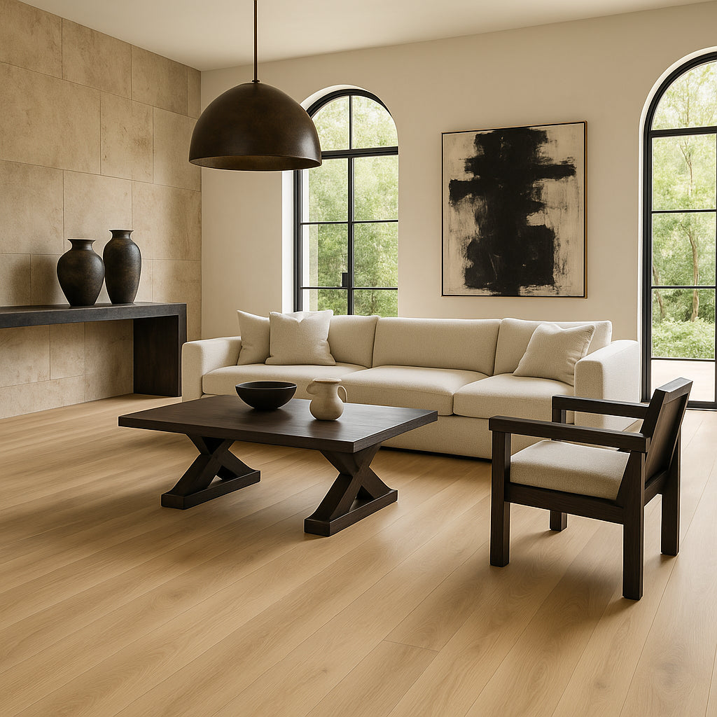 CALI Laguna Paradise Fawn 20-mil Waterproof Loose Lay Flooring Sample Pack