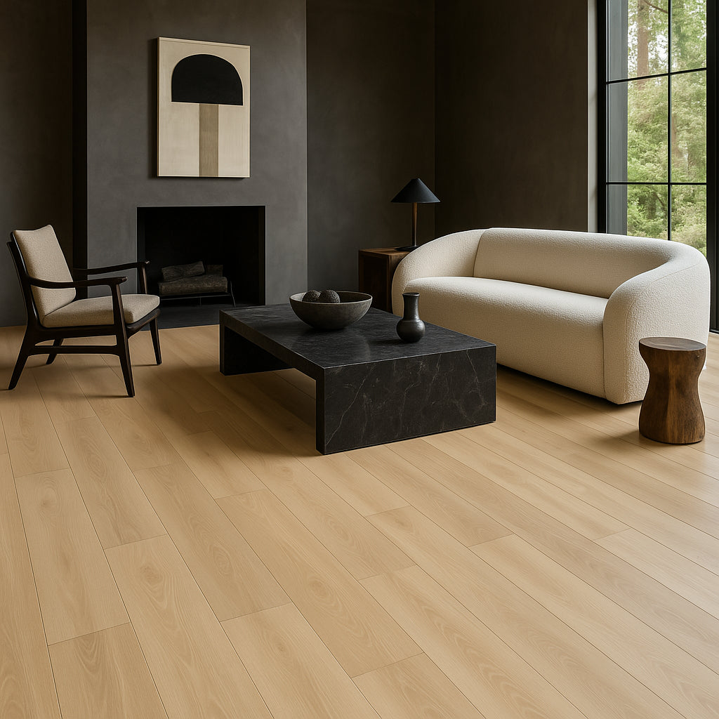 CALI Laguna Sawdust Stroll Vinyl Plank Flooring - 20-mil, Waterproof, 18.15 sq ft Carton
