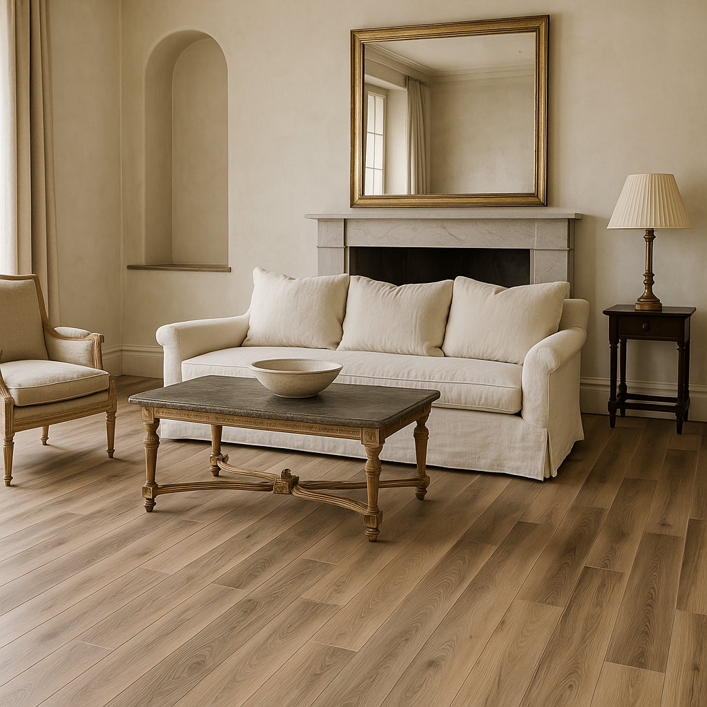 CALI Aqua Tough Plus Pelican Post Waterproof Luxury Vinyl Plank Flooring - 23.9 sq ft Carton, 20-mil Wear Layer, 7-in W x 48-in L