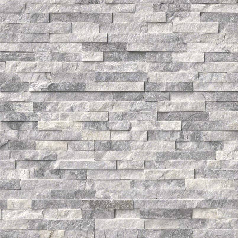 MSI Alaska Gray Ledger Panel 6 in. x 24 in. Natural Marble Wall Tile – Best Seller (10 Cases, 60 sq. ft. per Pallet)