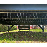 FORTRESS Apex Attached 12 ft. x 12 ft. Alaskan Driftwood PVC Deck Kit with Steel Framing and Aluminum Railing