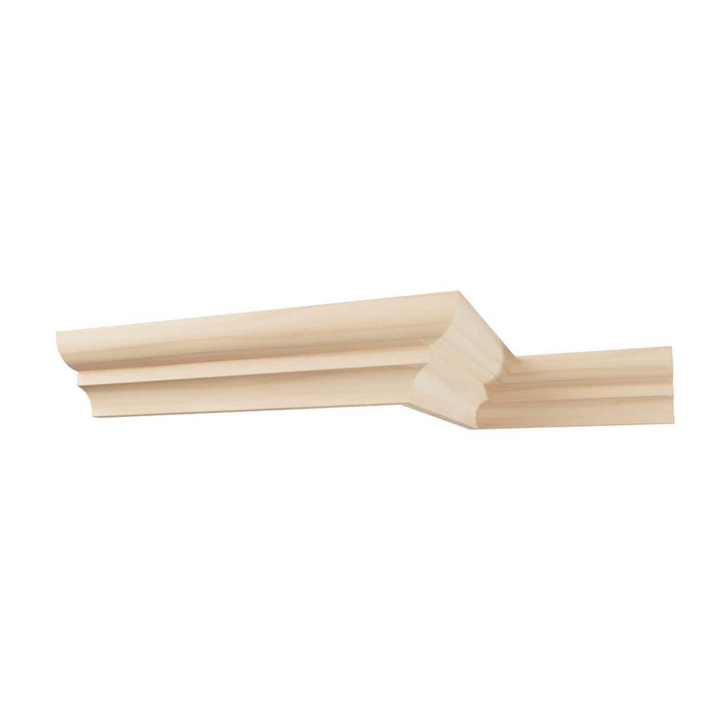 Ekena Millwork WM75 0.56 in. D x 1.63 in. W x 96 in. L Wood Alder Crown Moulding