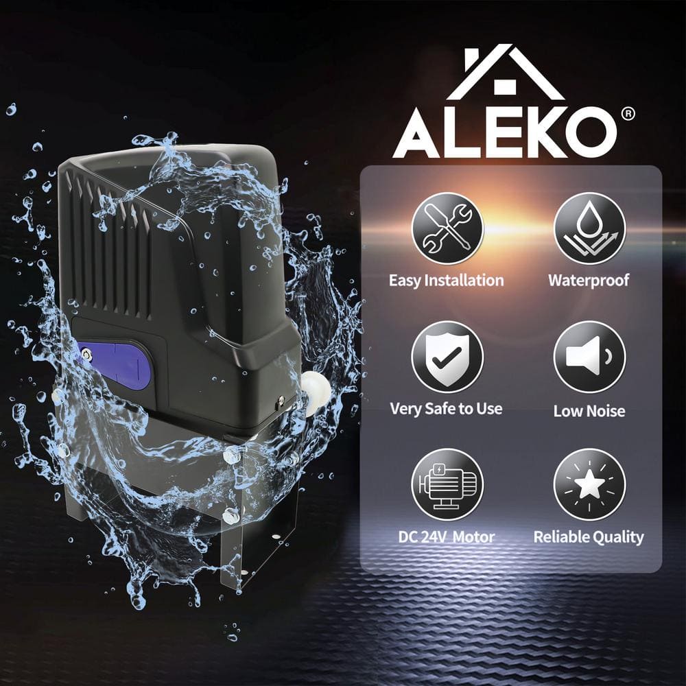 ALEKO Chain-Driven Sliding Gate Opener - AC1100 Basic Kit