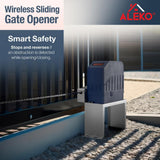 ALEKO AC1400 40 ft. Length and 1400 lbs. Capacity Gate Opener Kit for Sliding Gates