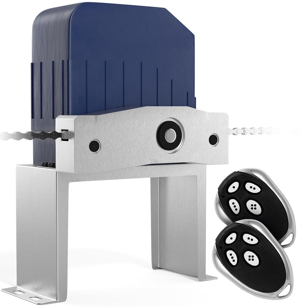 ALEKO AC1400 40 ft. Length and 1400 lbs. Capacity Gate Opener Kit for Sliding Gates