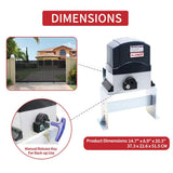 ALEKO AC2700 Sliding Gate Opener Accessories Kit For Sliding Gates Up to 65 ft. Long and 2700 lbs.