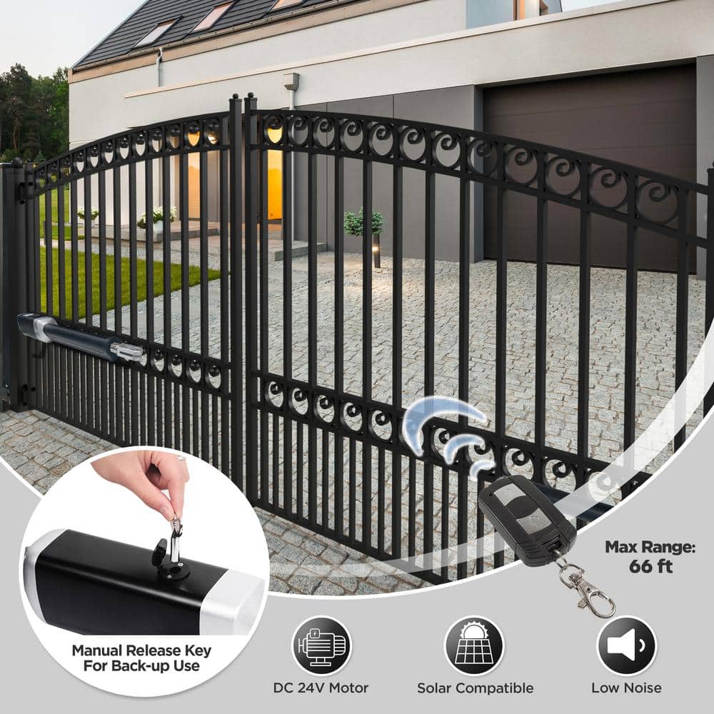 ALEKO Dual Swing Gate Operator - GG1300/AS1300 AC/DC - Basic Kit