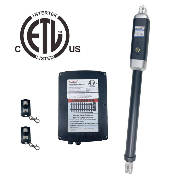 ALEKO Single Swing Gate Operator-ETL Listed-GG650U/AS650U-Basic Kit