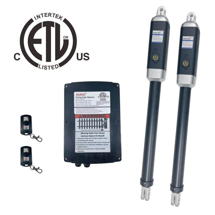 ALEKO Dual Swing Gate Operator - GG900/AS900 AC/DC - Basic Kit