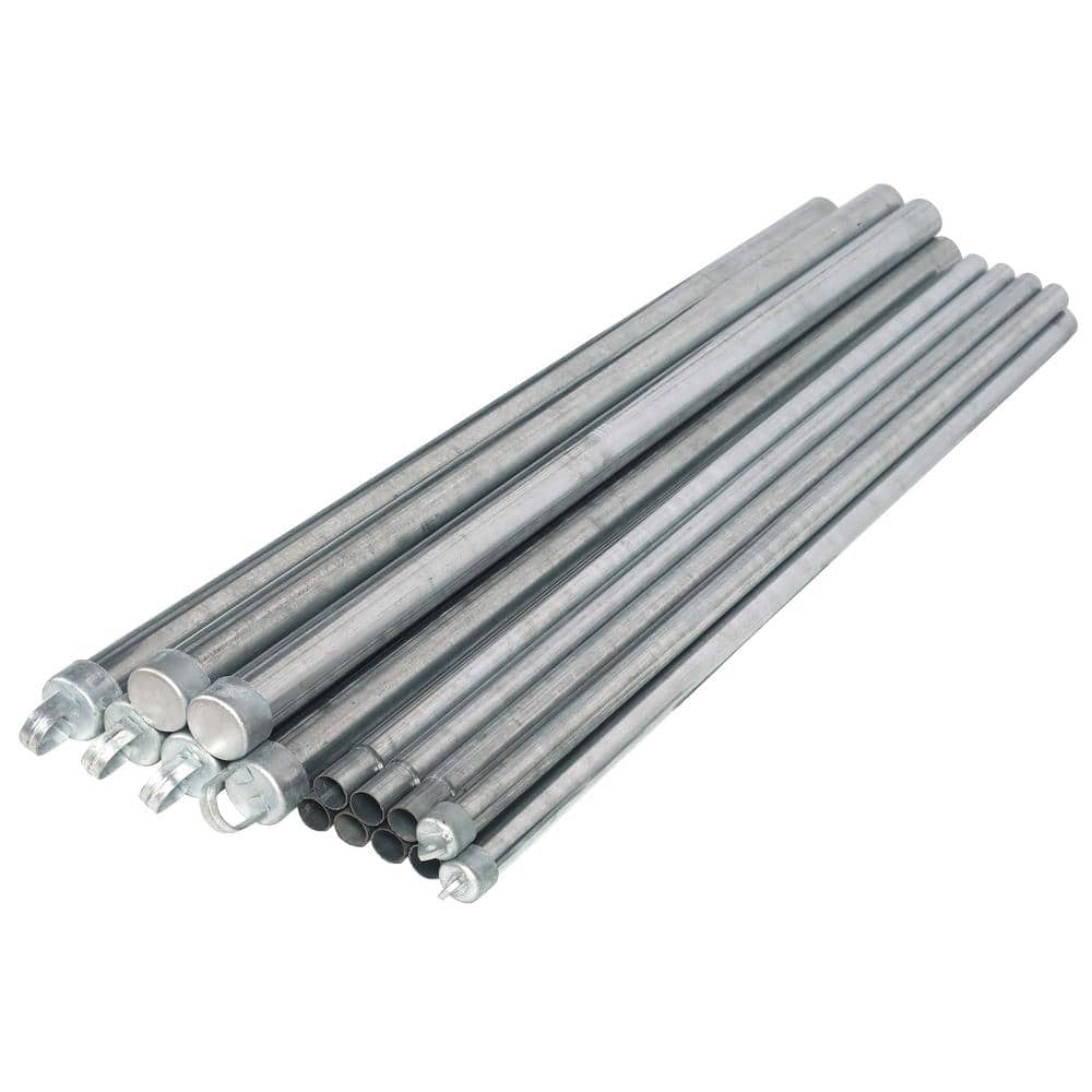 ALEKO 4 ft. x 50 ft. - 11.5 AW Gauge Galvanized Steel Chain Link Fence - Complete Kit