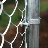 ALEKO 4 ft. x 50 ft. - 11.5 AW Gauge Galvanized Steel Chain Link Fence - Complete Kit