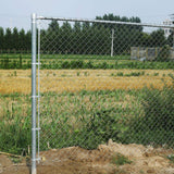 ALEKO 4 ft. x 50 ft. - 11.5 AW Gauge Galvanized Steel Chain Link Fence - Complete Kit