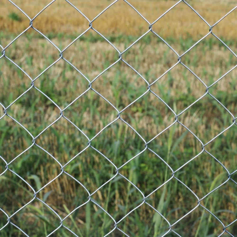 ALEKO 4 ft. x 50 ft. - 11.5 AW Gauge Galvanized Steel Chain Link Fence - Complete Kit