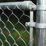 ALEKO Galvanized Steel Chain Link Fence-Complete Kit 4 ft. x 50 ft. 12.5 AW Gauge
