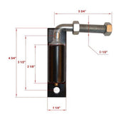 ALEKO 1/2 in. Small Hinge J-bolt For Driveway Gates
