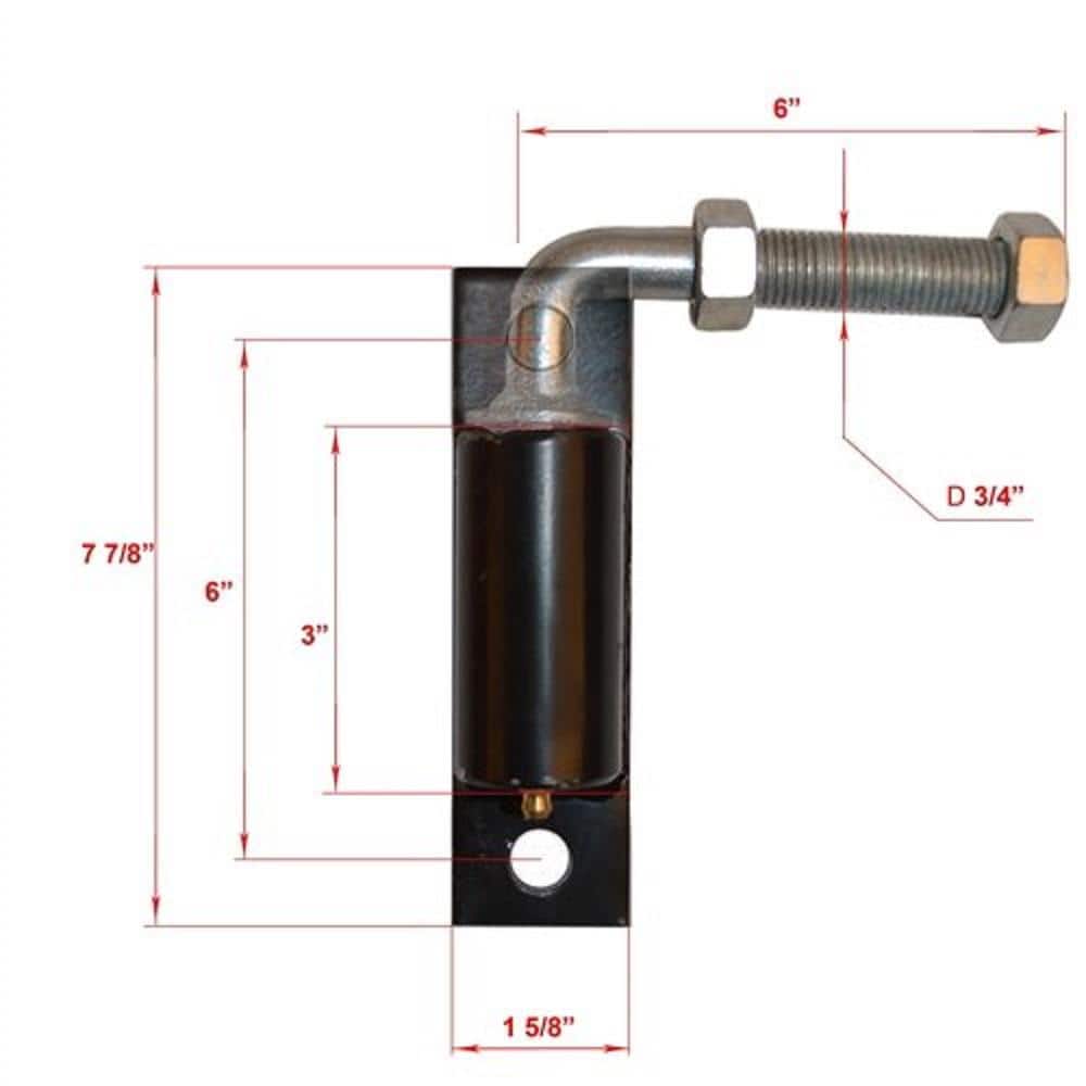 ALEKO 3/4 in. J-bolt For Driveway Gates