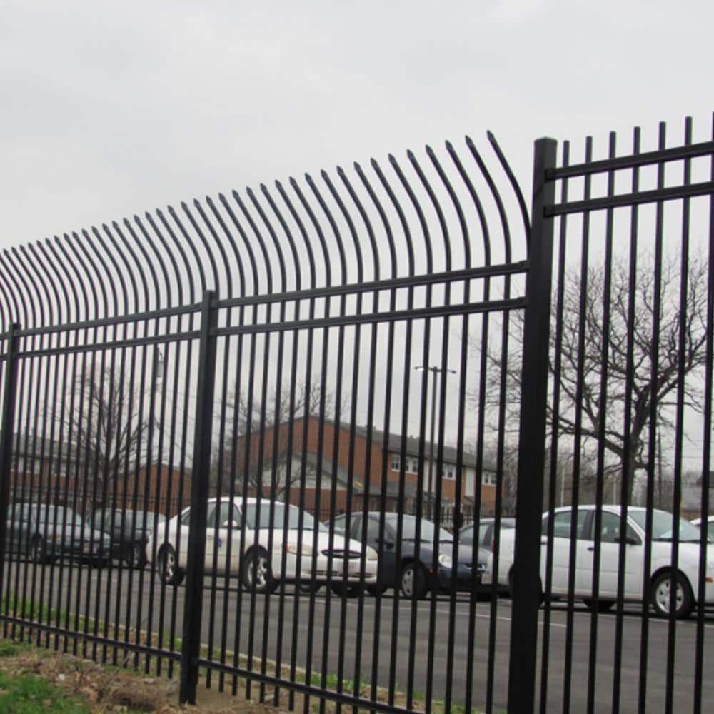 ALEKO 8 ft. x 6 ft. Each 8-Panel Steel Fence Kit - Curved Top Style