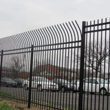 ALEKO 8 ft. x 6 ft. Each 8-Panel Steel Fence Kit - Curved Top Style
