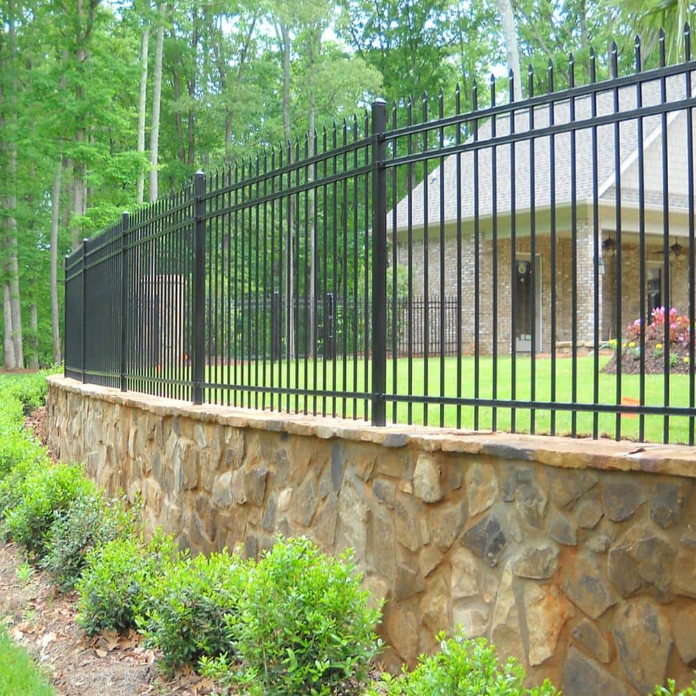 ALEKO 8 ft. x 6 ft. 8-Panel Steel Fence Kit-Straight Top Style Each