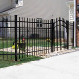ALEKO 8 ft. x 6 ft. 8-Panel Steel Fence Kit-Straight Top Style Each