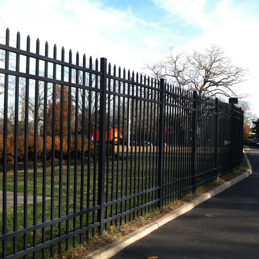 ALEKO 8 ft. x 6 ft. 8-Panel Steel Fence Kit-Straight Top Style Each