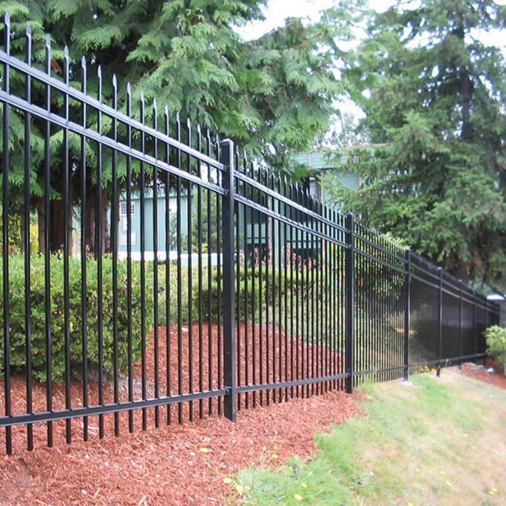 ALEKO 8 ft. x 6 ft. 8-Panel Steel Fence Kit-Straight Top Style Each