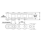 ALEKO Roller Metal Chain 1 in. x 120 in. for Sliding Gate Opener and other needs 10 ft. #41