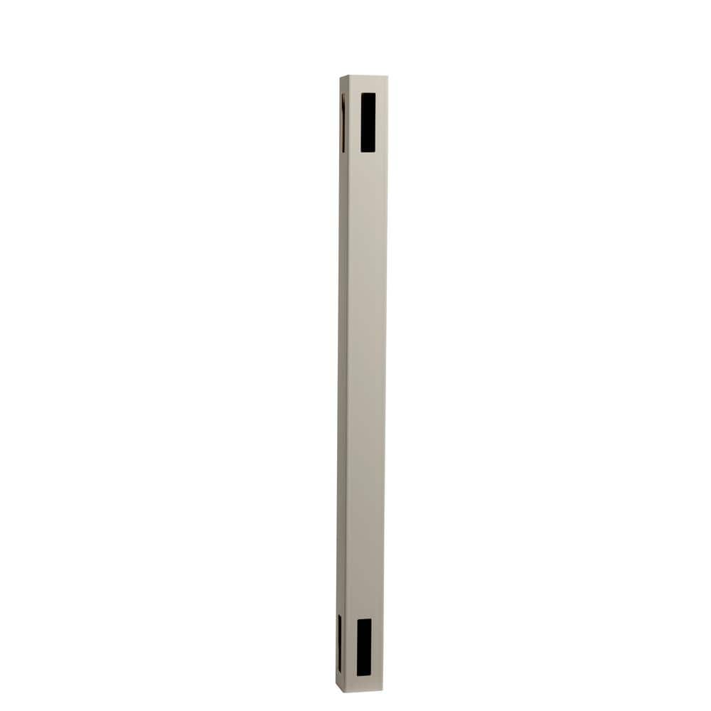 Veranda 5 in. x 5 in. x 8 ft. Fairfax Almond Vinyl Privacy Fence Corner Post
