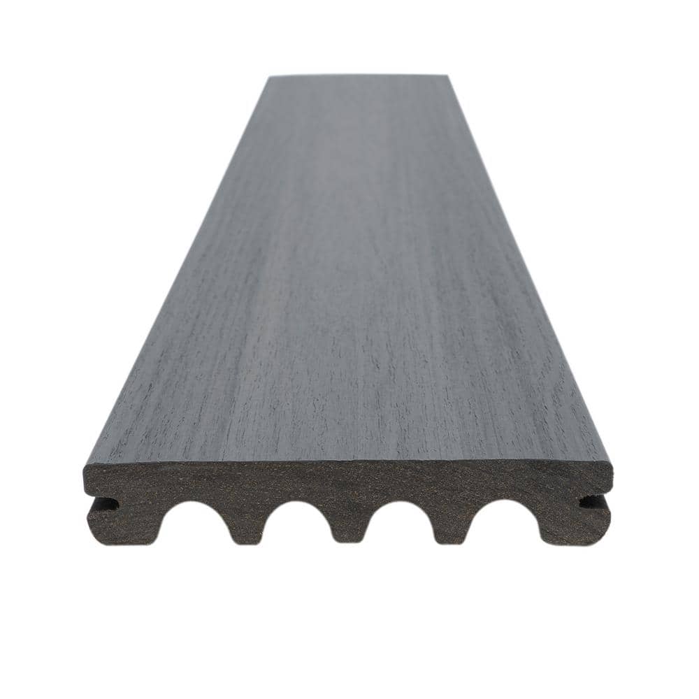 MoistureShield Elevate Alpine Gray 1 in. x 5.4 in.x 16 ft. Groove Capped Composite Decking (10-Pack) (H-Pack)