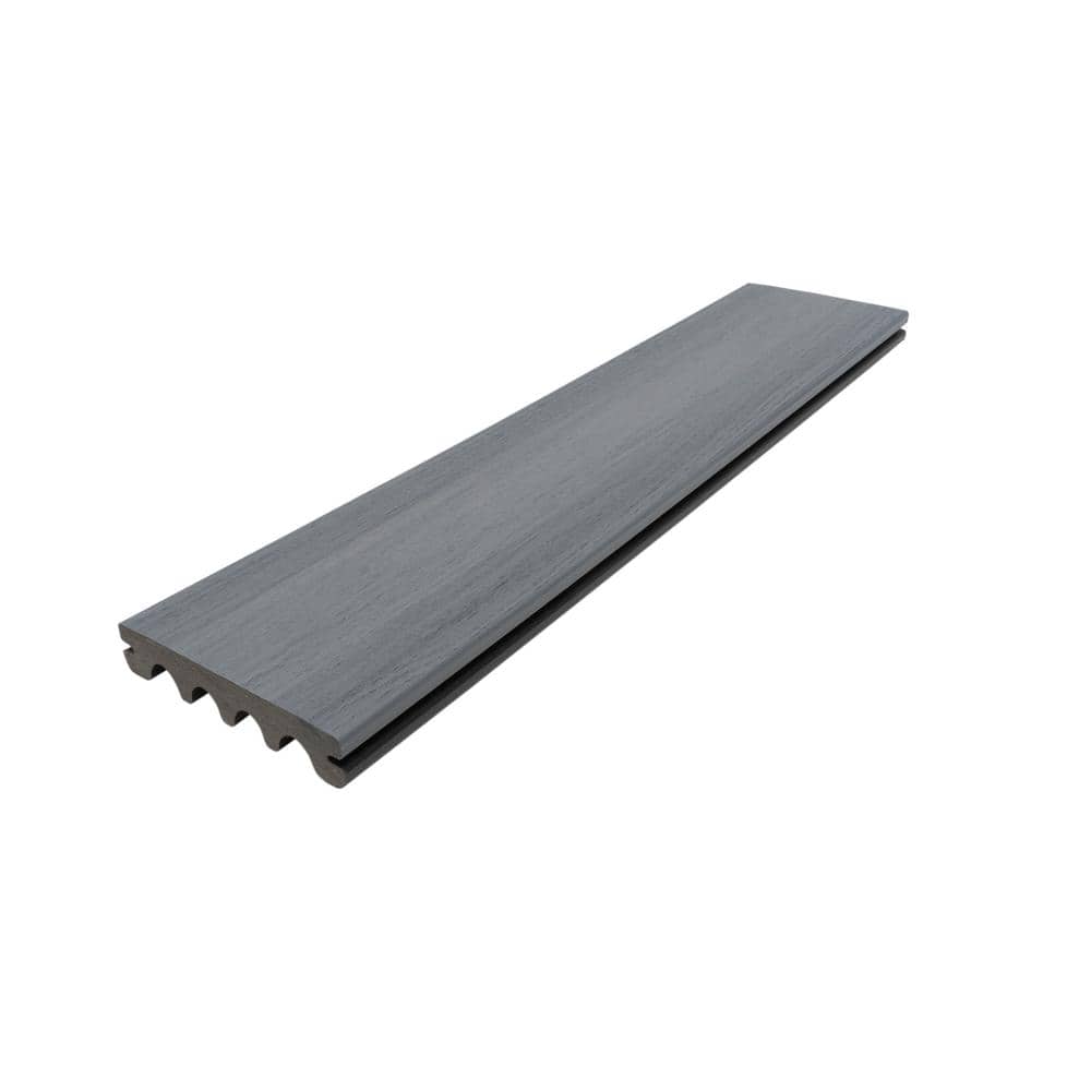 MoistureShield Elevate Alpine Gray 1 in. x 5.4 in.x 16 ft. Groove Capped Composite Decking (10-Pack) (H-Pack)