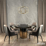 Hunter Zoanne 6-Light Alturas Gold Geometric Chandelier