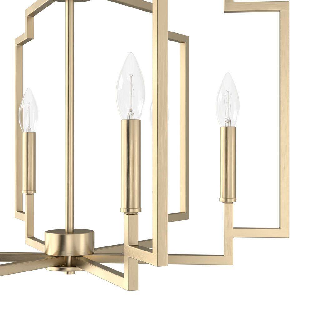 Hunter Zoanne 6-Light Alturas Gold Geometric Chandelier