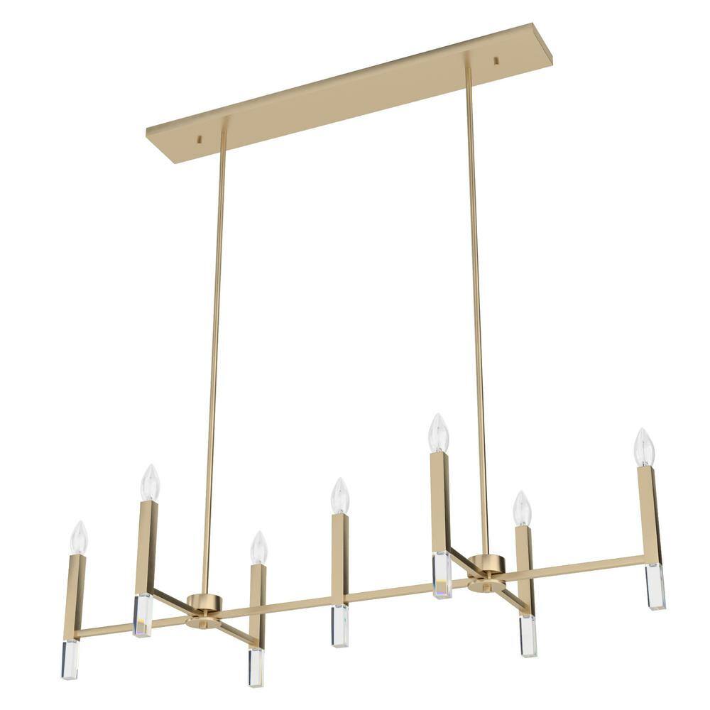 Hunter Sunjai 7-Light Alturas Gold Candlestick Chandelier