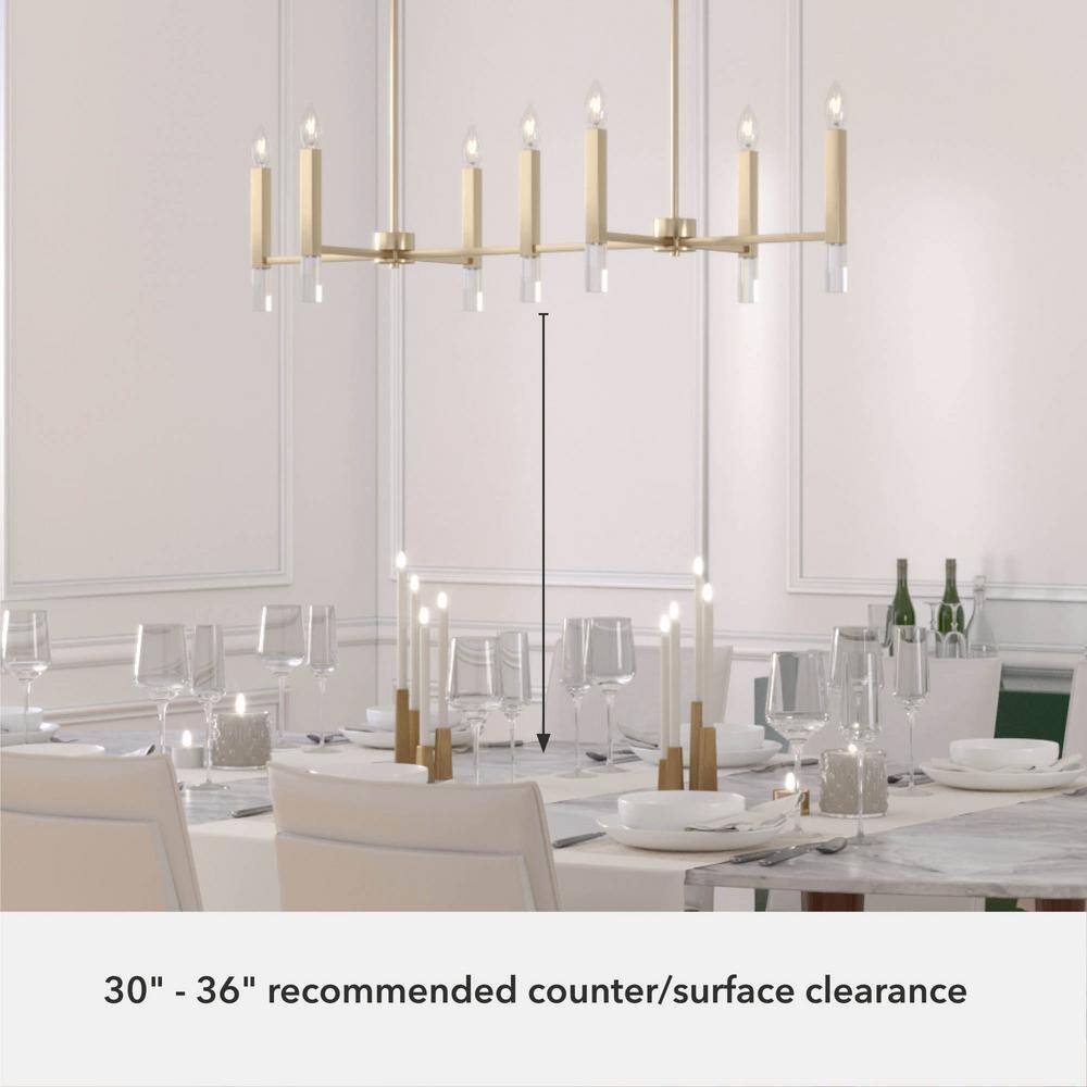 Hunter Sunjai 7-Light Alturas Gold Candlestick Chandelier