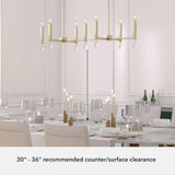 Hunter Sunjai 7-Light Alturas Gold Candlestick Chandelier
