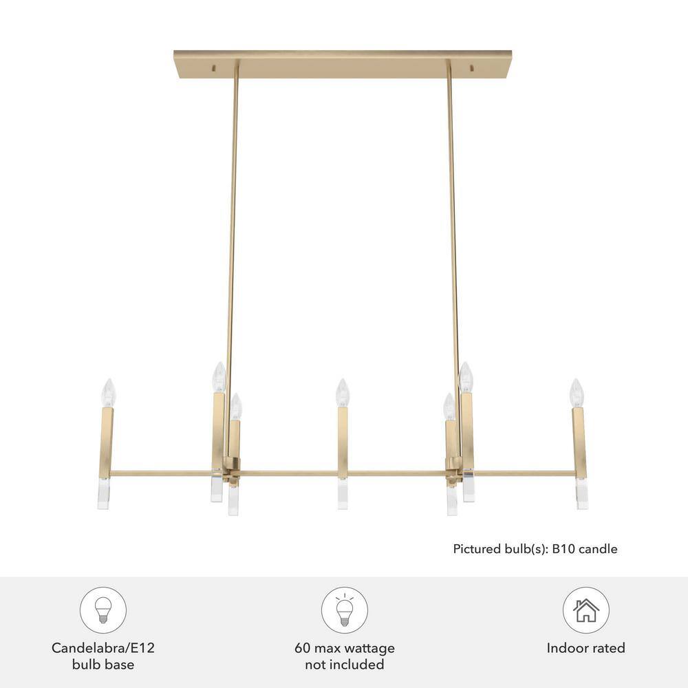 Hunter Sunjai 7-Light Alturas Gold Candlestick Chandelier