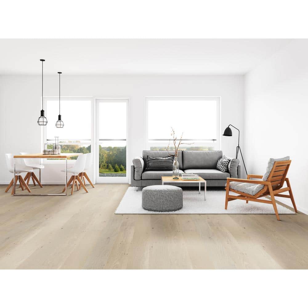 A&A Surfaces Woodridge Amadeus Oak 0.28 in. x 6.5 in. Waterproof Wire Brushed Engineered Hardwood Flooring (21.67 sq. ft./case)