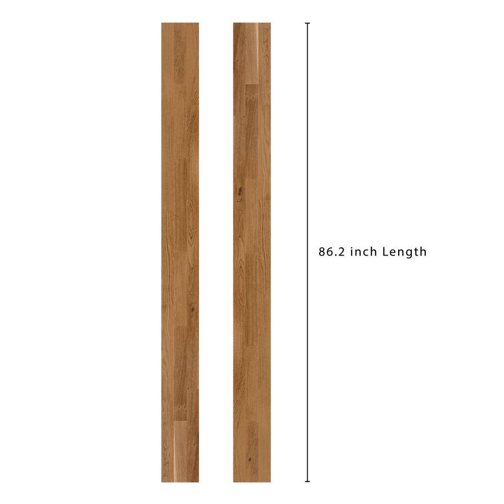 Baltic Wood Amber European Oak 1/2 in. T x 7.2 in. W Click Lock Wire Brushed Engineered Hardwood Flooring (38.6 sq.ft./case)