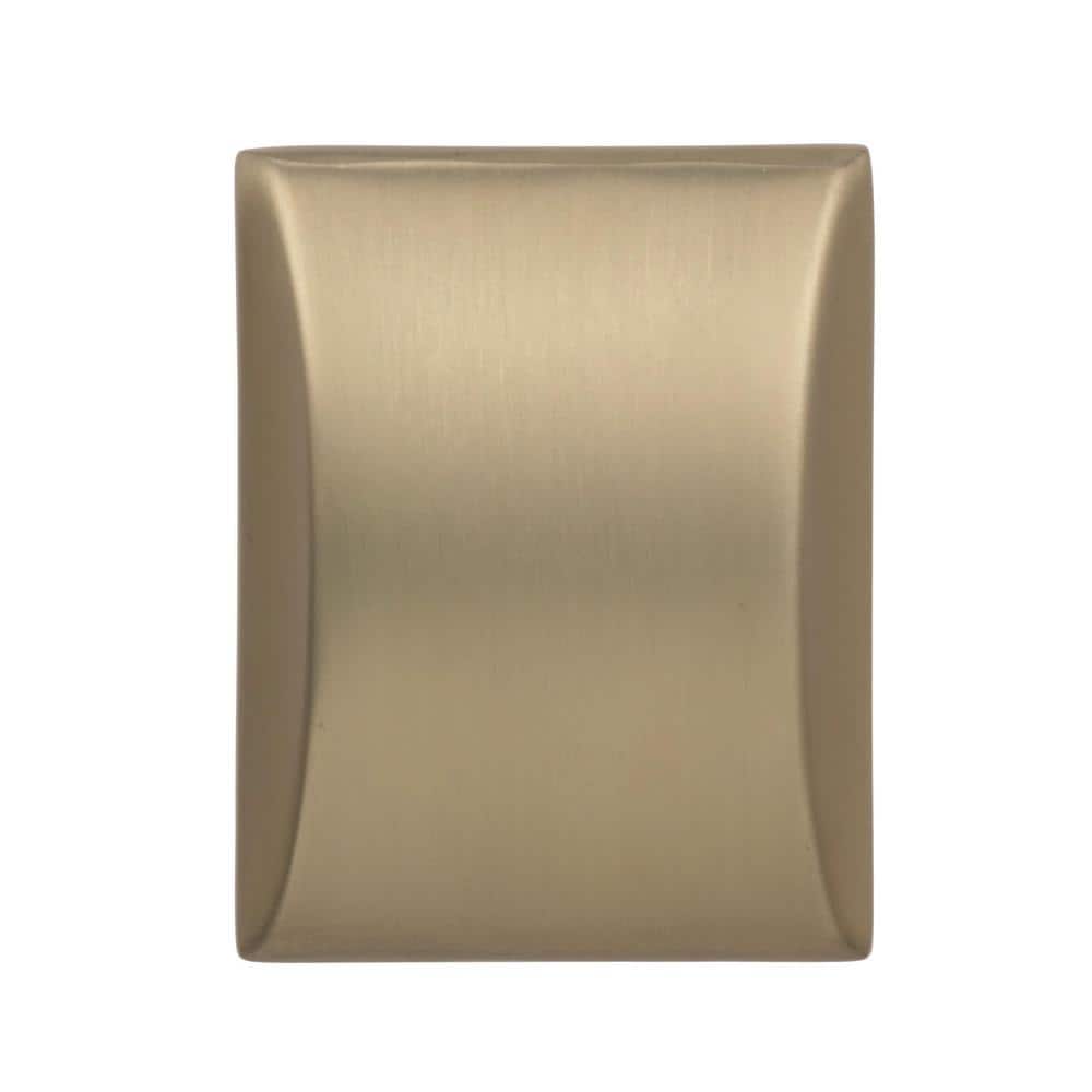 Amerock Candler 1-1/2 in. (38 mm) Golden Champagne Rectangle Cabinet Knob
