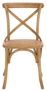 Safavieh Franklin X-Back Farmhouse Dining Side Chairs, Set of 2 (19.7" W x 21.3" D x 35" H)