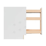 LIFEART CABINETRY Anchester Assembled 6 in. x 34.5 in. x 24 in. Base Spice Drawer Cabinet in White