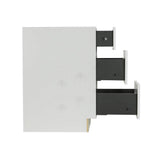 LIFEART CABINETRY Anchester Assembled 12x34.5x24 in. Base Cabinet with 3 Drawers in Classic White