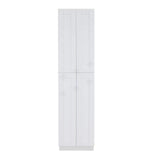 LIFEART CABINETRY Anchester White Plywood Shaker Stock Assembled Tall Pantry Kitchen Cabinet (24 in. W x 96 in. H x 24 in. D)