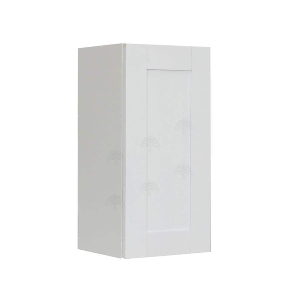 LIFEART CABINETRY Anchester Assembled 21x36x12 in. 1 Door Wall Cabinet with 2 Shelves in Classic White