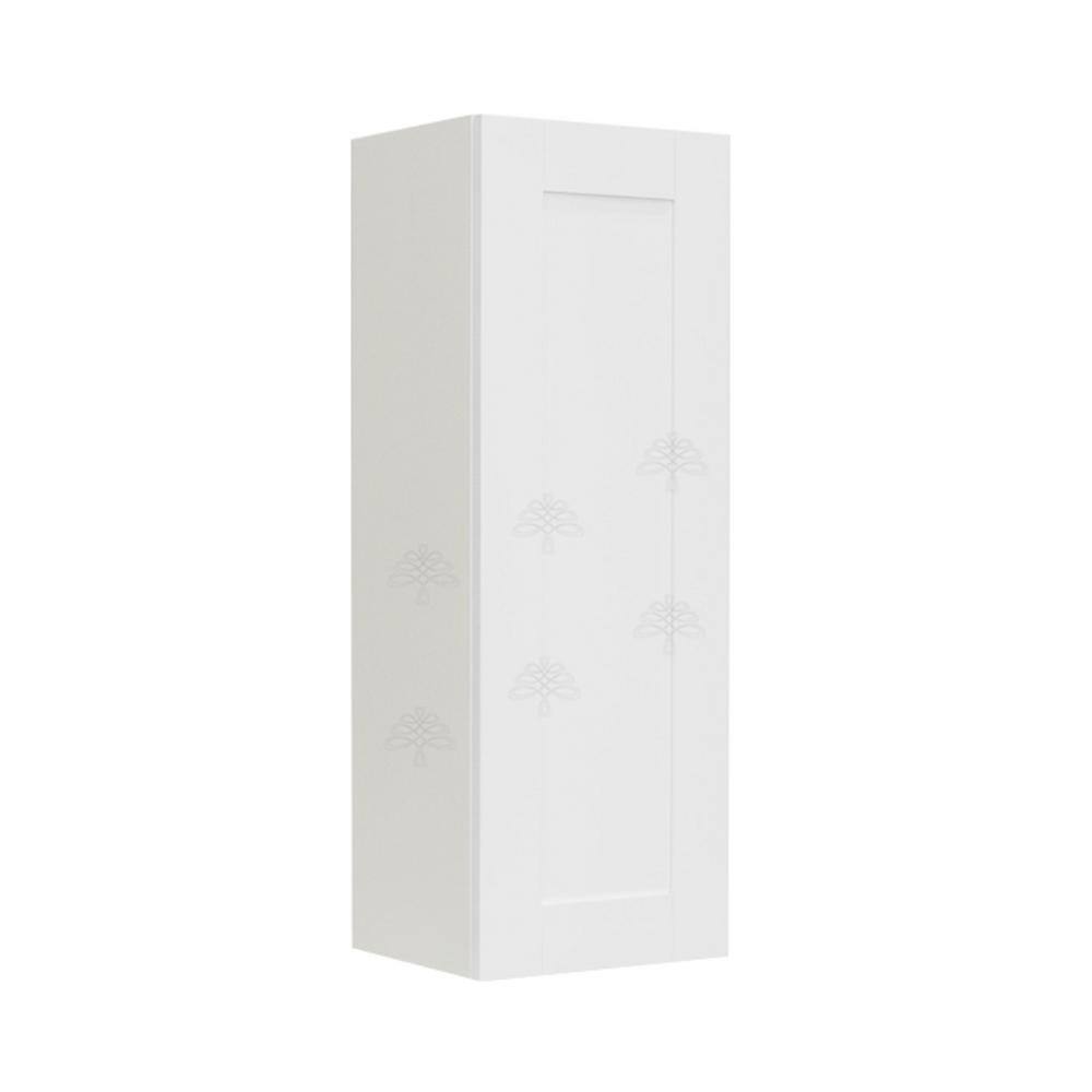 LIFEART CABINETRY Anchester Assembled 21x42x12 in. 1 Door Wall Cabinet with 3 Shelves in Classic White