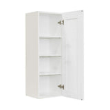 LIFEART CABINETRY Anchester Assembled 21x42x12 in. 1 Door Wall Cabinet with 3 Shelves in Classic White