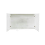 LIFEART CABINETRY Anchester Assembled 30x18x12 in. 2-Door Wall Cabinet with no Shelf in Classic White